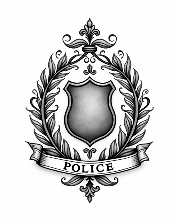 traditional police badge symbols