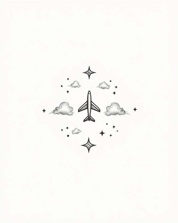 travel themed minimalist tattoo ideas