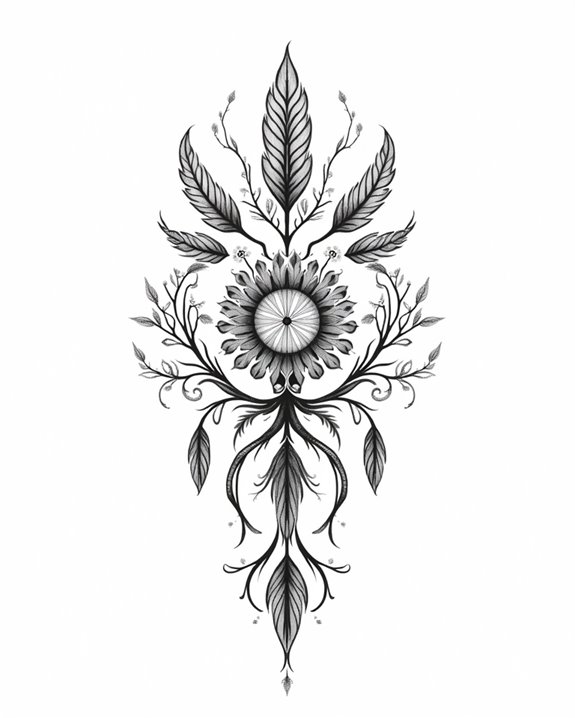 tree silhouette symbolizes growth