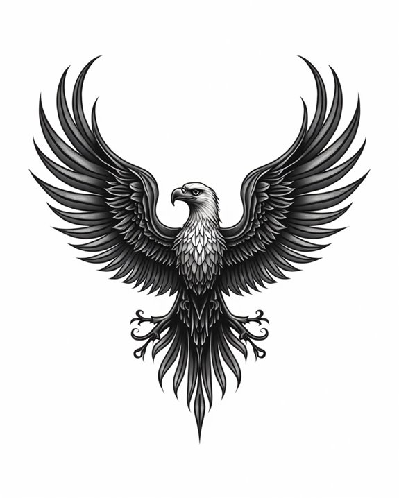 tribal eagle silhouette artistry