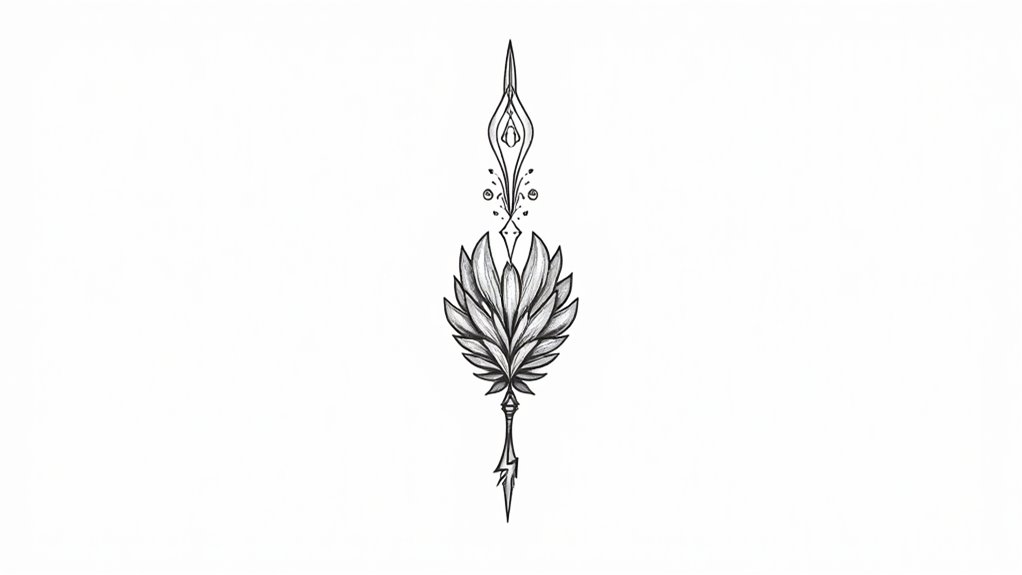 unique thin line empowerment tattoos