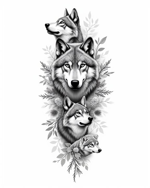 unity through wolf art
