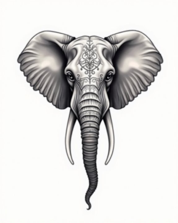 vibrant artistic elephant symbolism