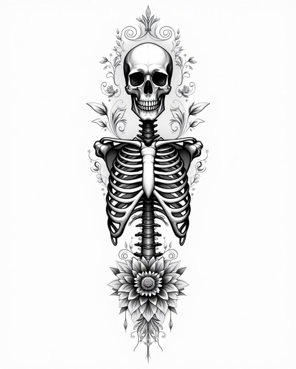 vibrant artistic skull expression