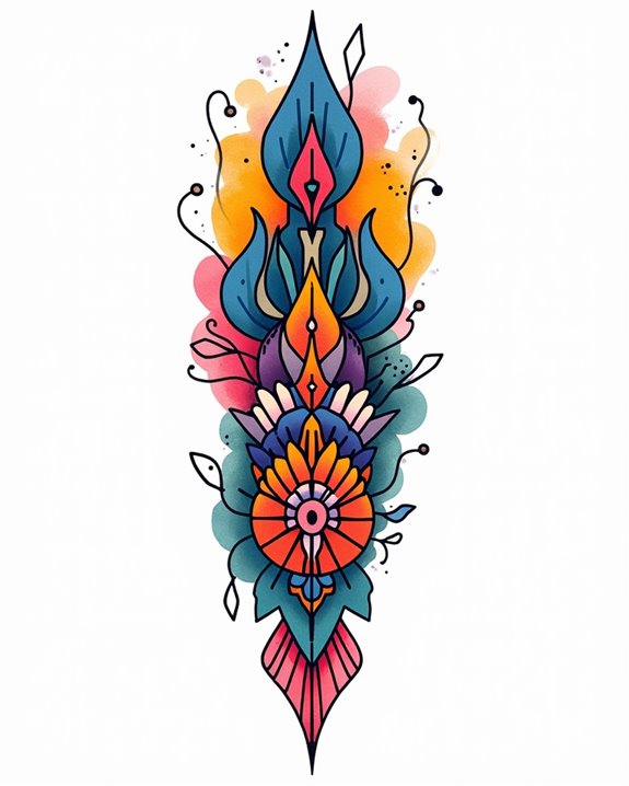 vibrant bold color splash