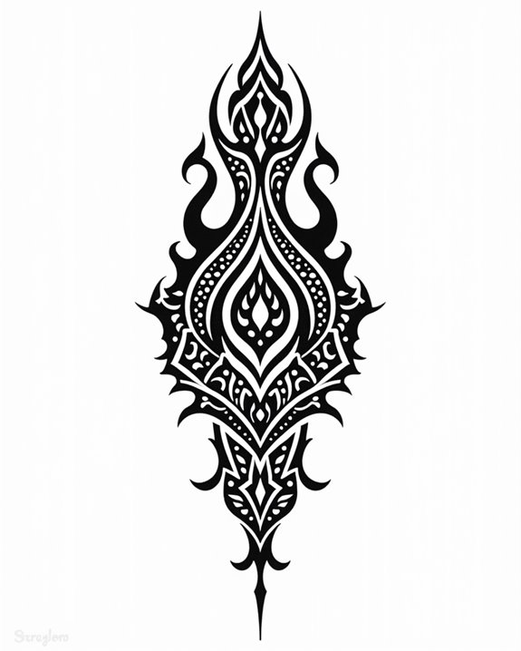 vibrant bold tribal artwork