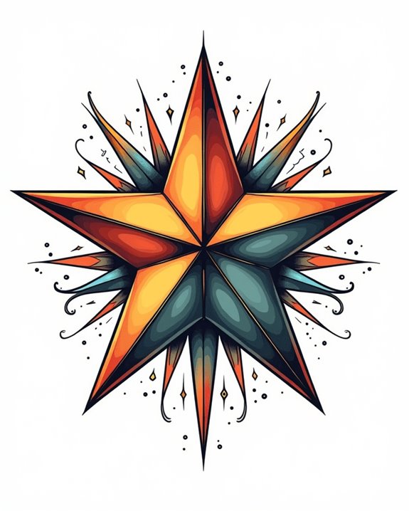 vibrant celestial symbol expression