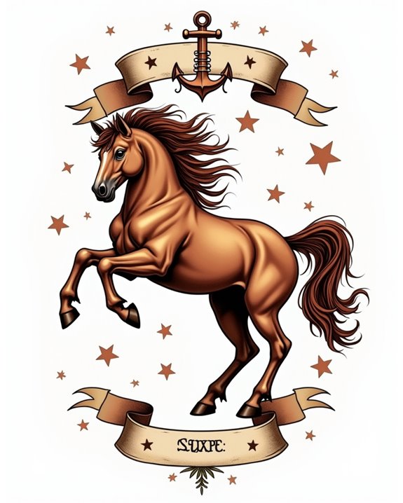 vibrant chestnut pony stars