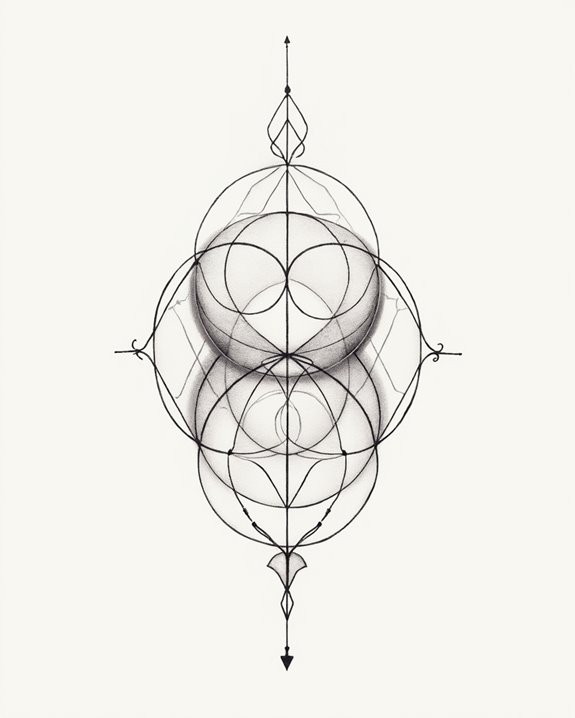 vibrant circular tattoo designs