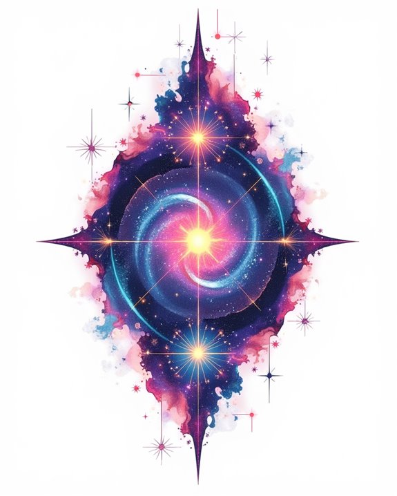vibrant cosmic neon canvas