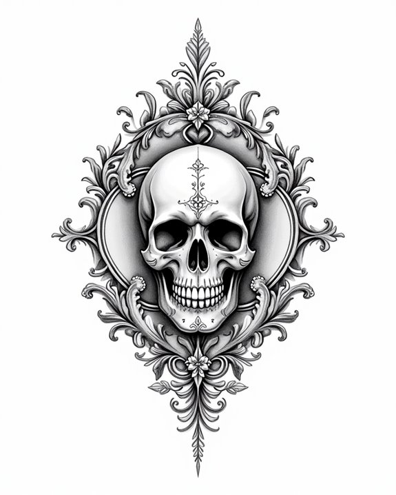vibrant cultural skull art