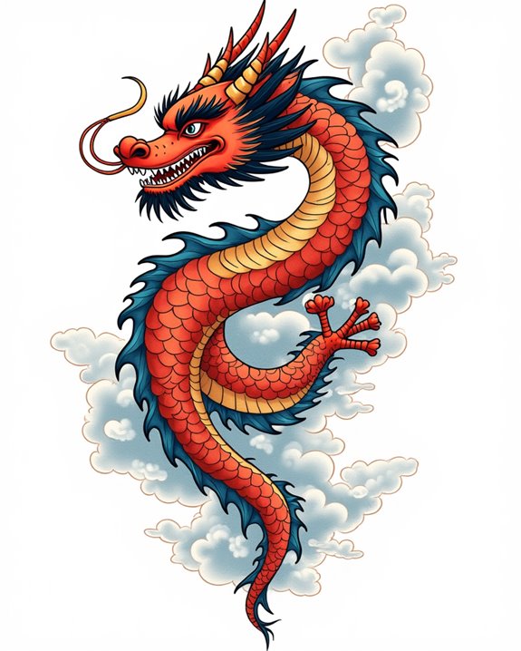 vibrant dragon cultural symbol
