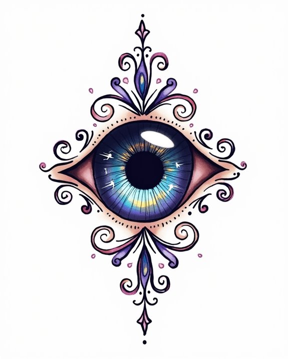 vibrant eye symbolism artwork