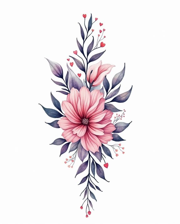 vibrant family watercolor art