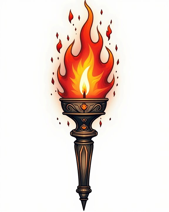 vibrant flame accent artistry