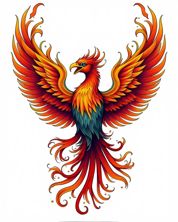vibrant flames blaze bold