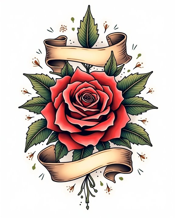 vibrant floral tattoo symbolism