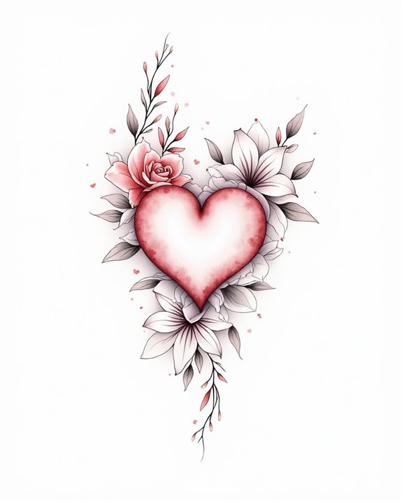 vibrant flowing love accents