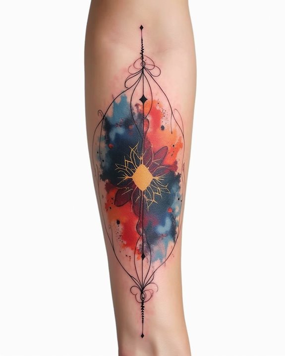 vibrant fluid artistic expression