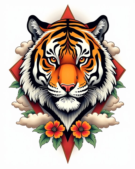 vibrant geometric wildlife tribute