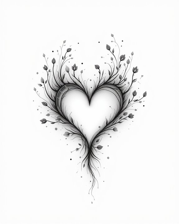vibrant heart love explosion