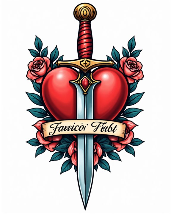 vibrant heartbreak resilience tattoo