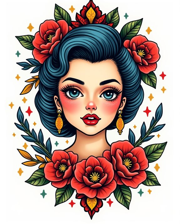 vibrant old school portraits