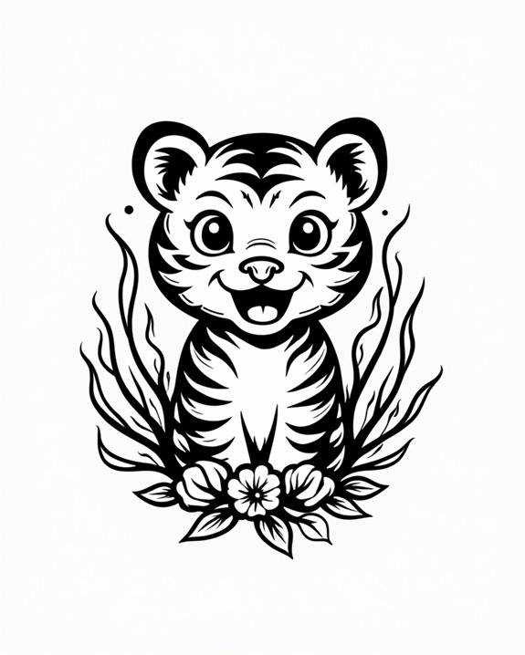 vibrant playful tiger care