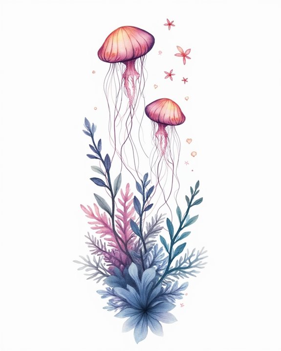 vibrant playful underwater art
