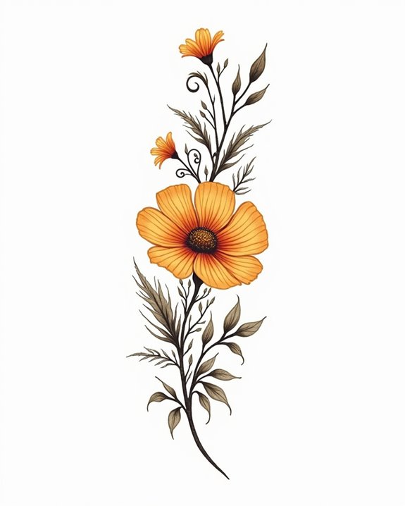 vibrant spring floral accents