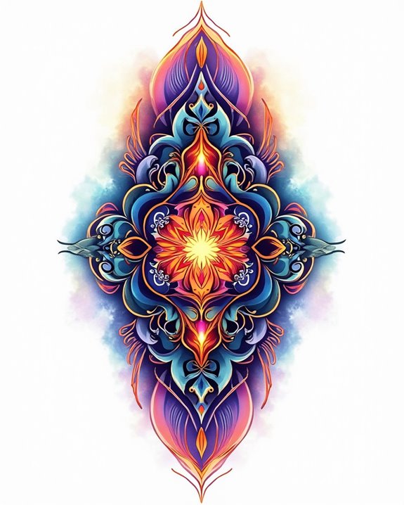 vibrant swirling kaleidoscopes art