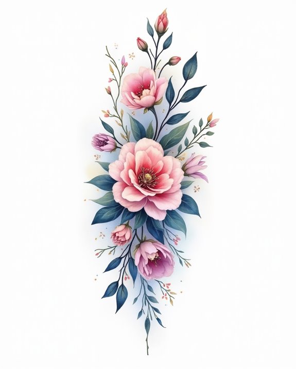 vibrant watercolor tattoo art