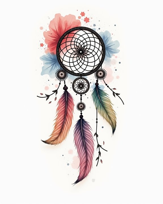 vibrant watercolor tattoo art