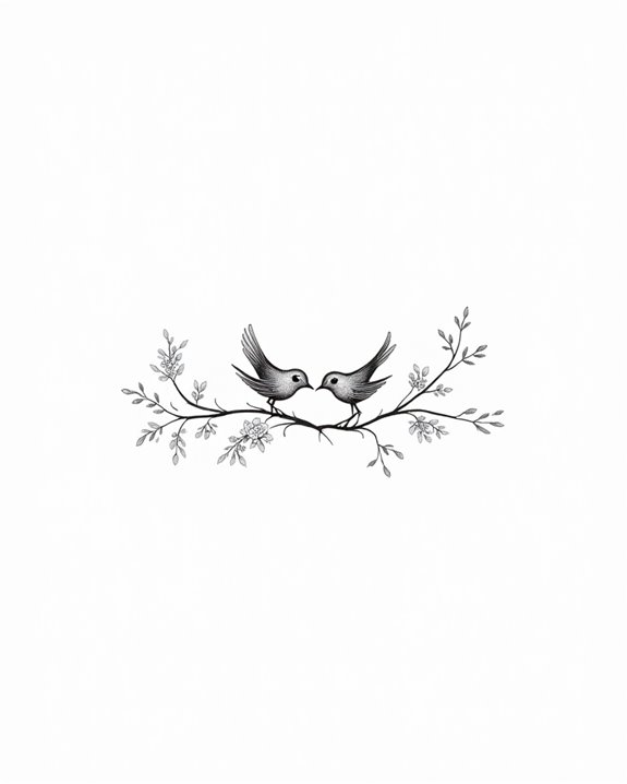 vibrant yet minimalist birds