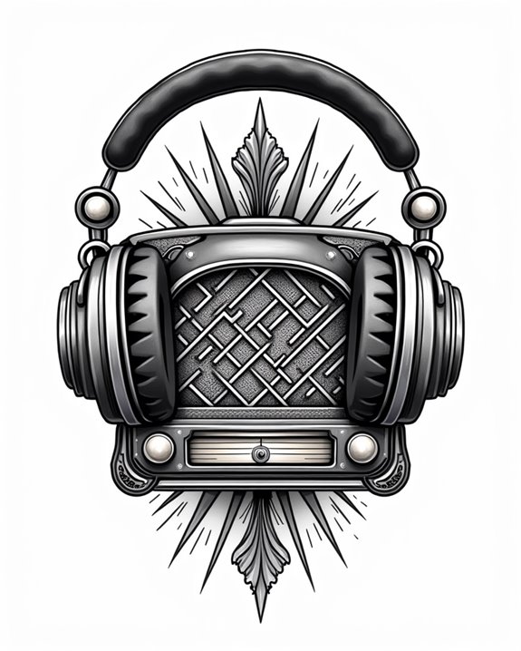 vintage audio nostalgia tattoos