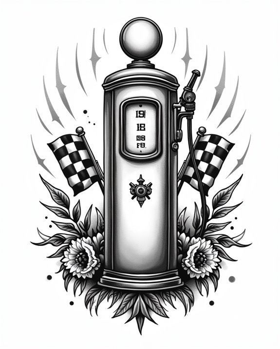 vintage automotive tattoo artistry