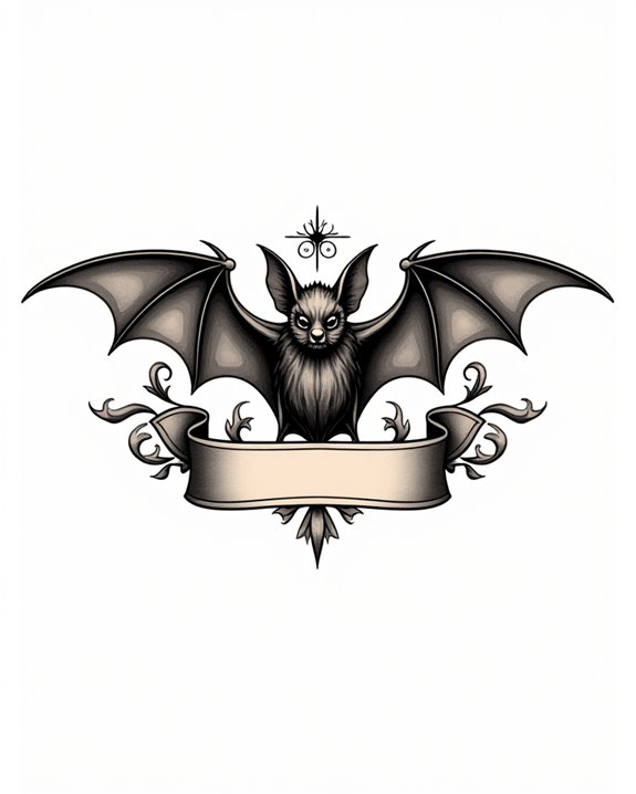 vintage bat emblem symbolism