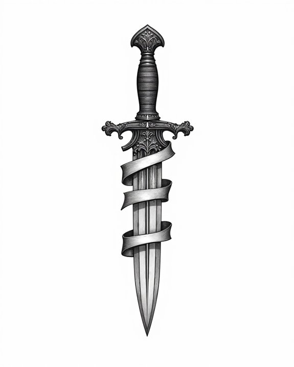 vintage battle scarred blade