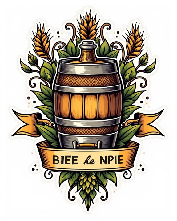vintage beer celebration art