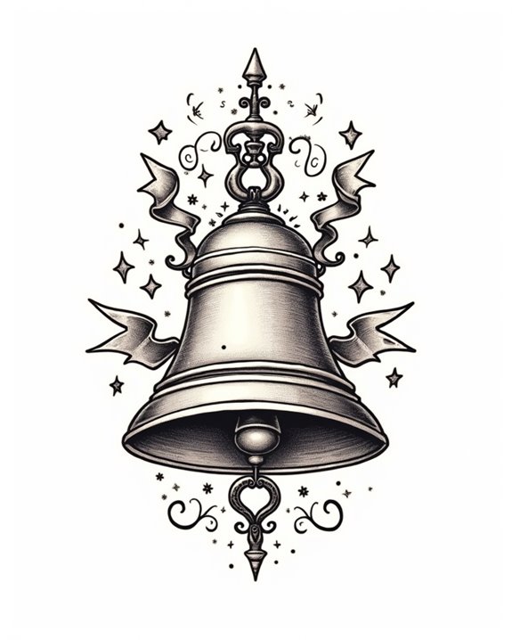 vintage bell nostalgia symbol