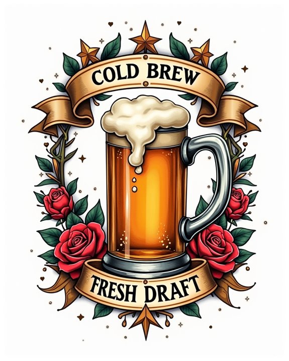 vintage bold colorful artwork
