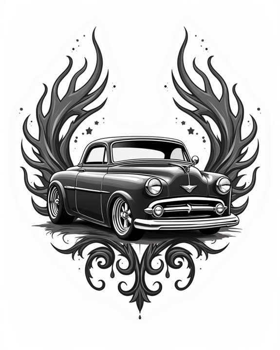 vintage chrome car accents