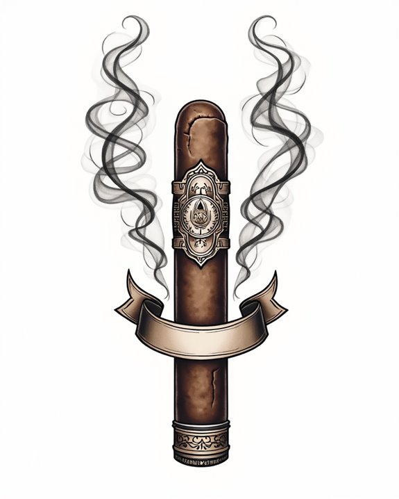 vintage cigar smoke design