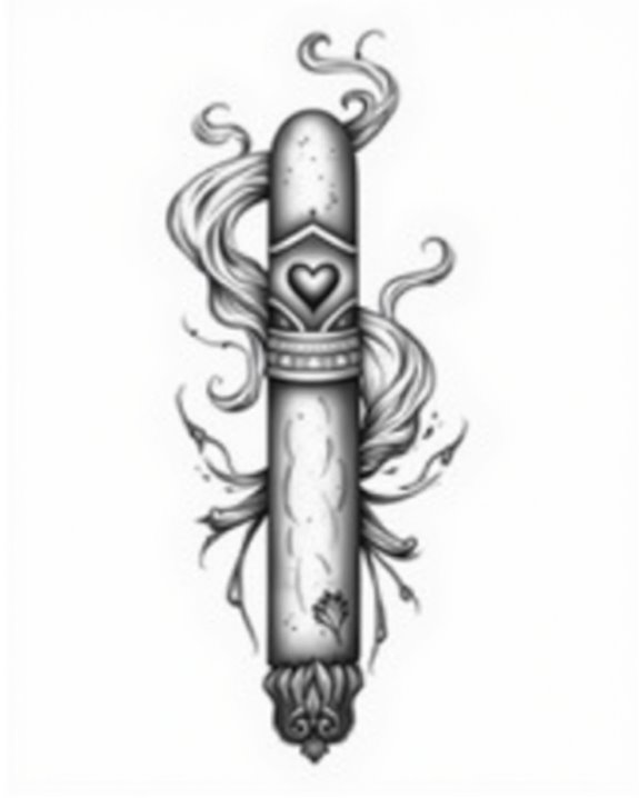vintage cigar with heartfelt detail