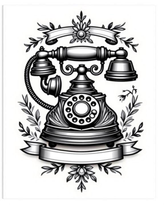 vintage communication symbols