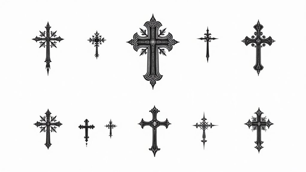 vintage cross tattoo designs