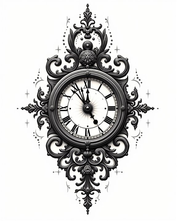 vintage digital time tattoos