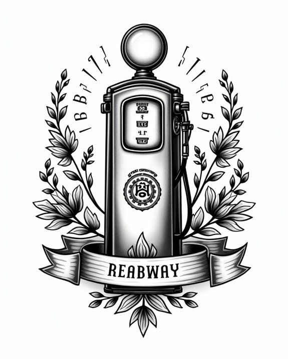 vintage gas station decals