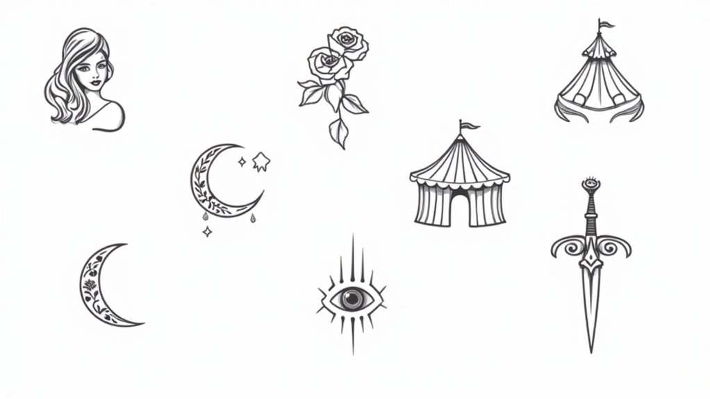 vintage gypsy tattoo ideas