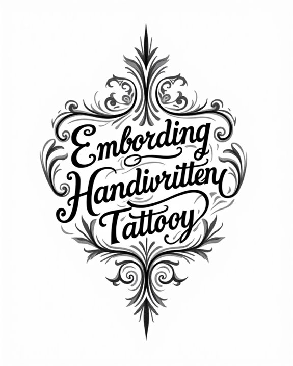 vintage inspired empowering tattoo design